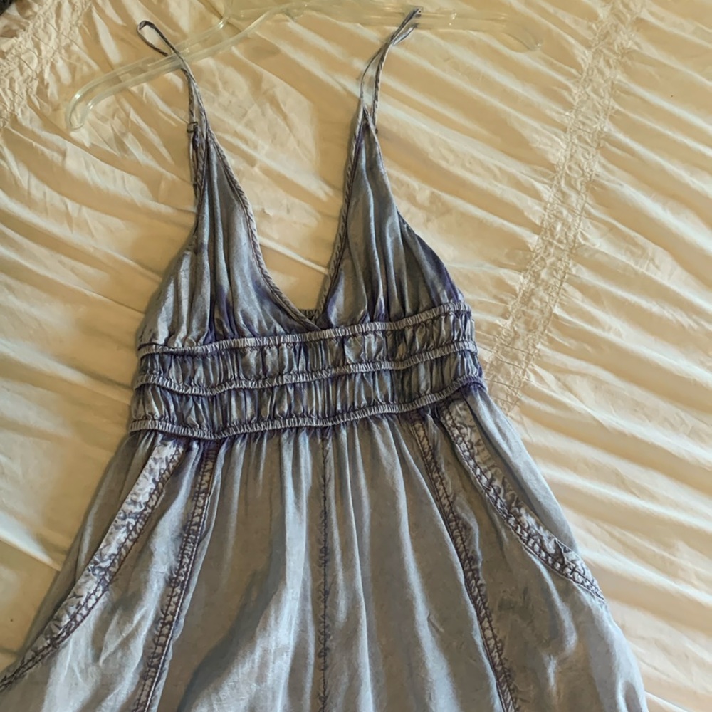 Women's Blue Jumpsuit - Picture 2 of 7